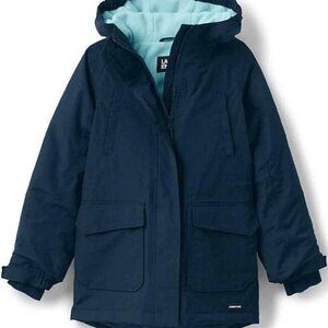 Lands' End Kids Water Resistant Insulated Squall Hooded Jacket, NWT
